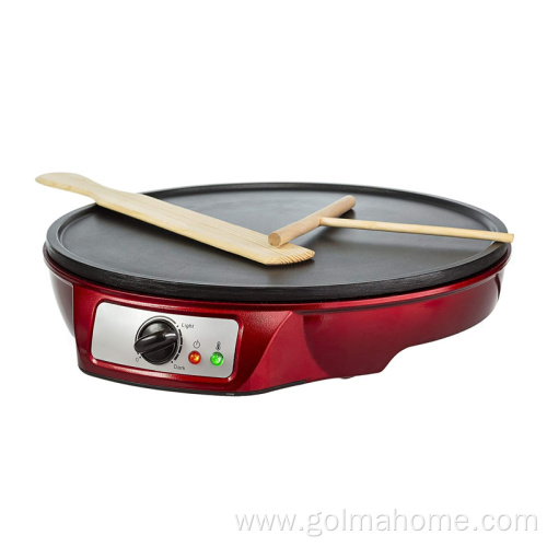 1000w Bake Crepe Pancake Maker Non-Stick Pizza Pan